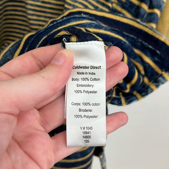 Coldwater Creek Floral Embroidered Long Sleeve Top - Mustard and Black - Picture 11 of 14